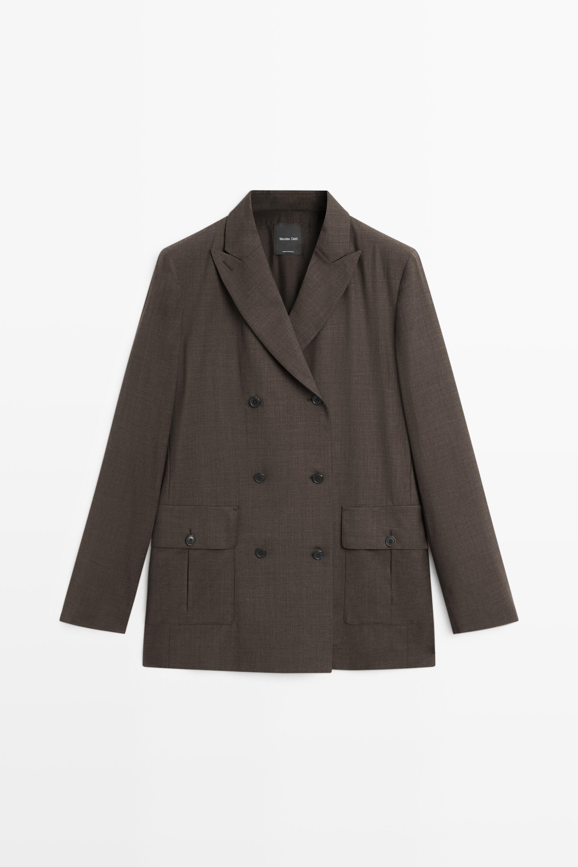 Blazer croisé à poches